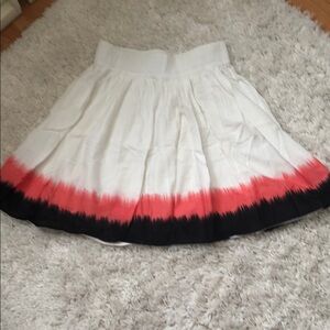 Club Monaco Elegant White and Pink Ombre Skirt XS sk1